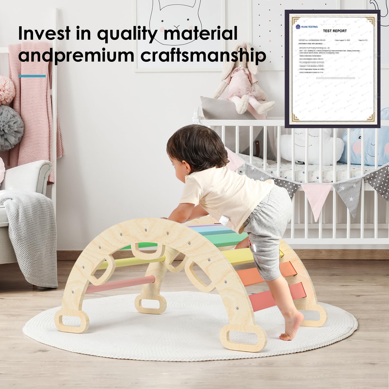 Arco de escalera Pikler Aurora- BlueWood® 2024 *Arcoíris